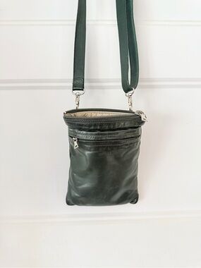 m0851 Dark Green Crossbody Bag Made in Canada